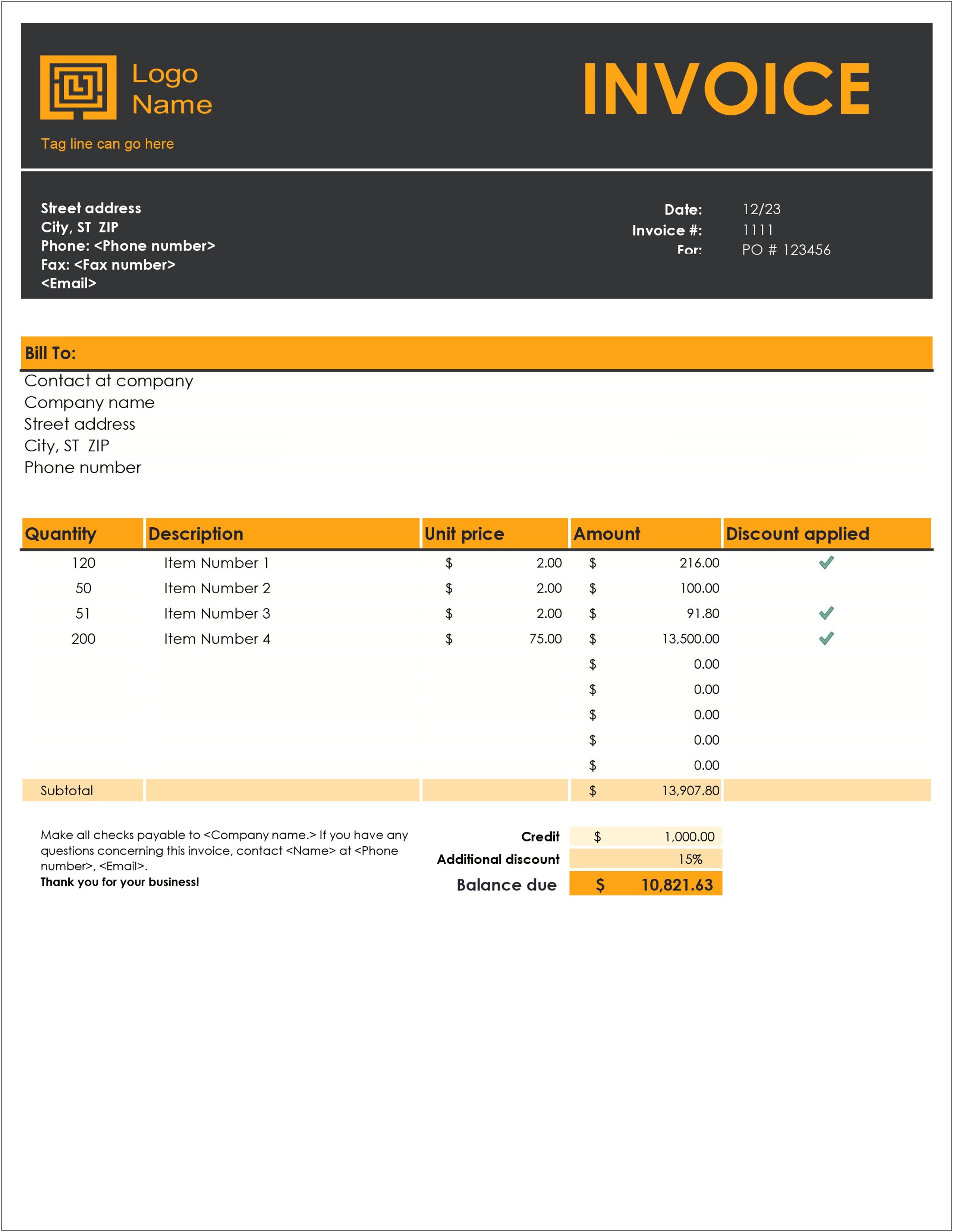 13 Free Business Receipt Templates Smartsheetsmartsheet