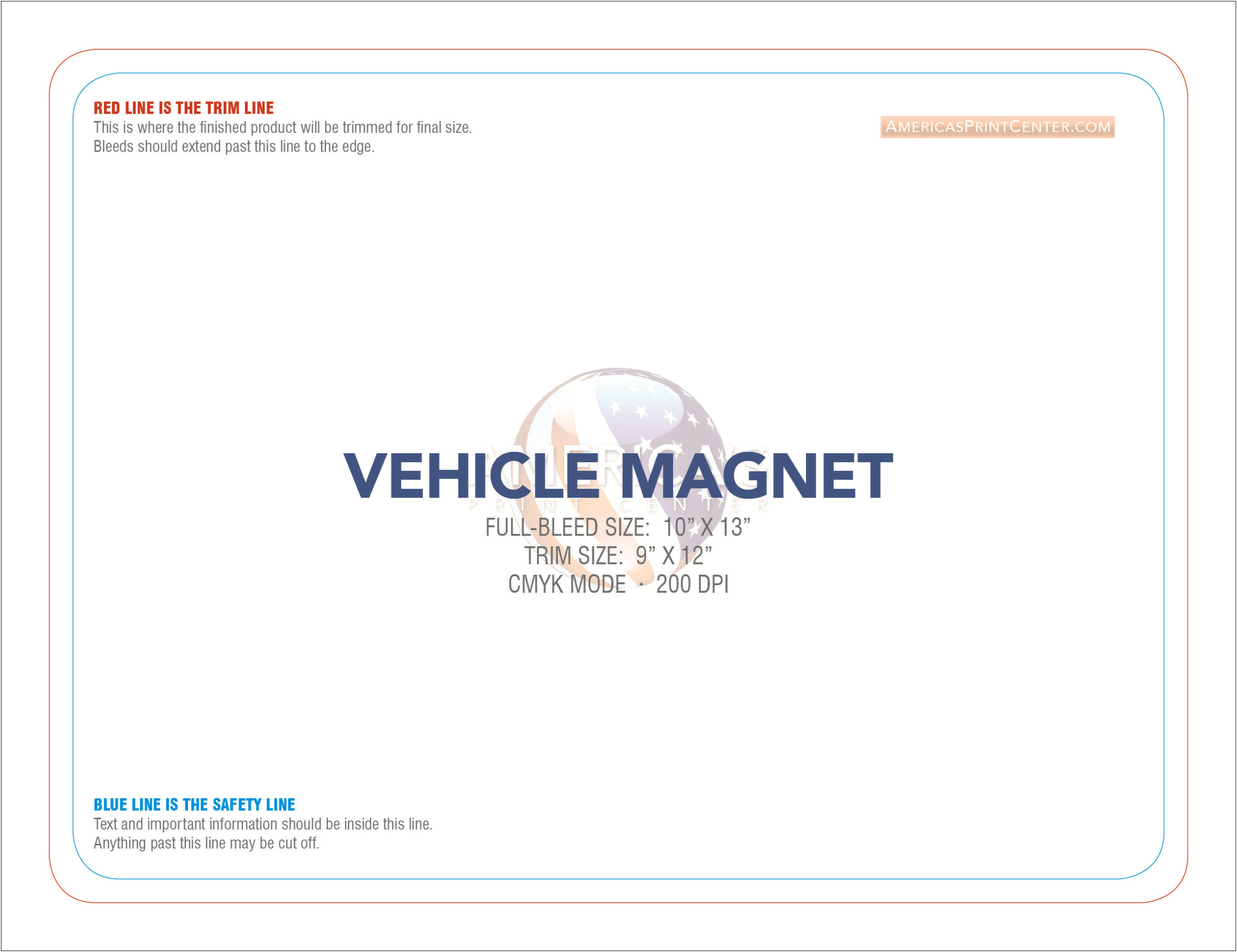 18 X 24 Car Magnet Free Template Photoshop