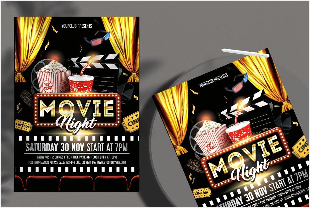 2 Party Events Free Flyer Templates Psd
