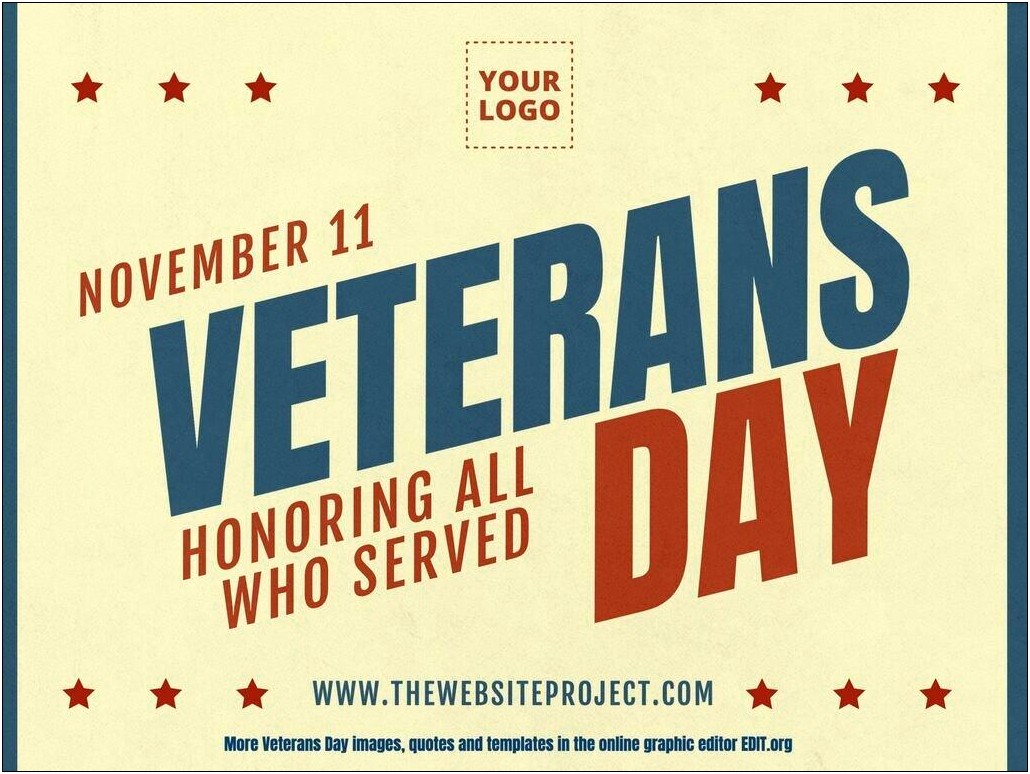 2016 Veterans Day Flyer Templates Free