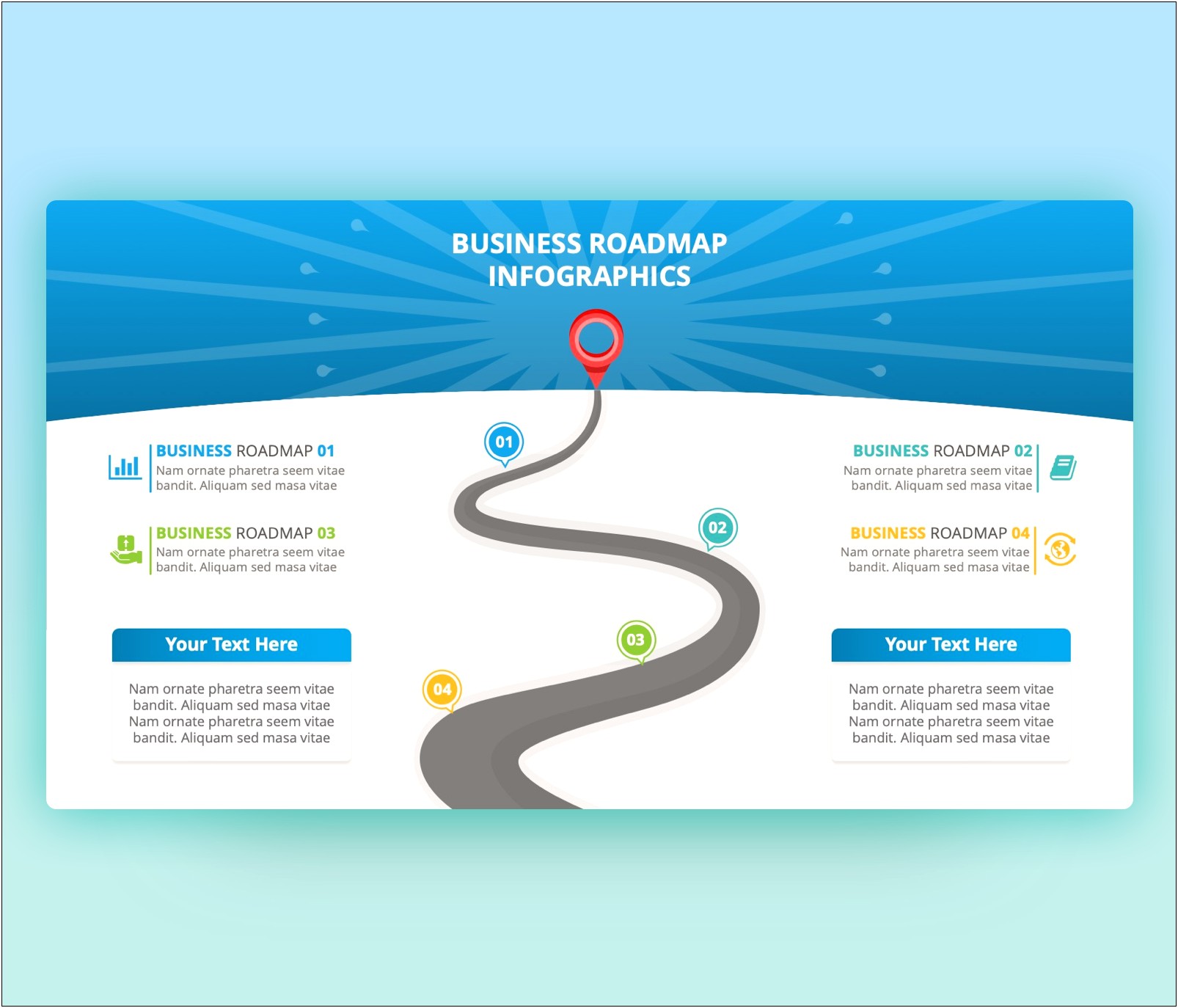 3 Year Roadmap Free Powerpoint Template