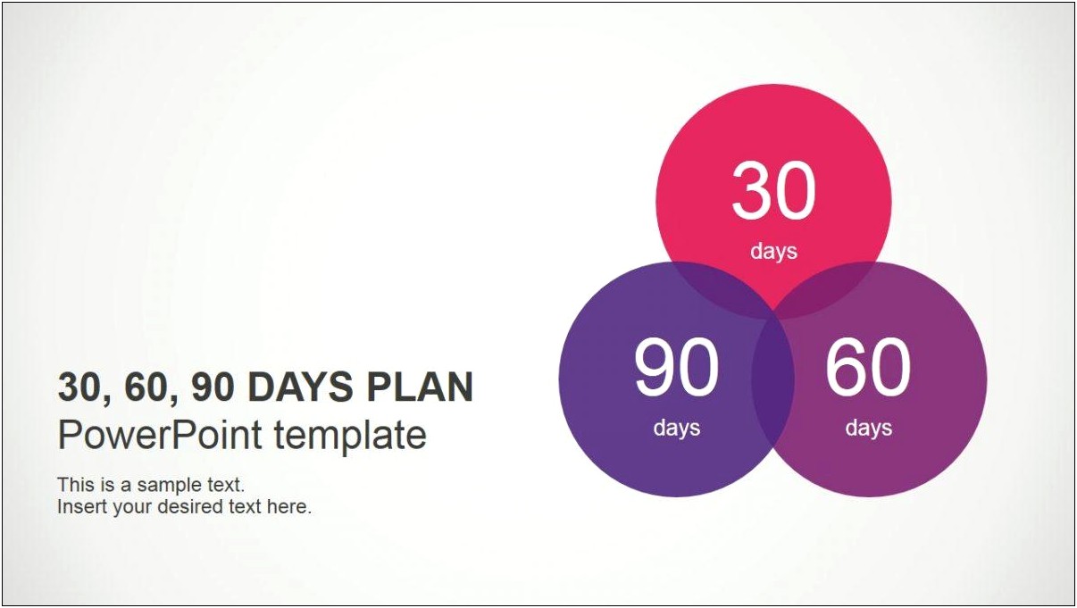 30 60 90 Day Plan Powerpoint Template Free