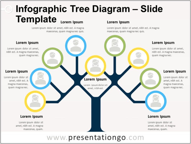 3d Cluster Diagram Free Ppt Template