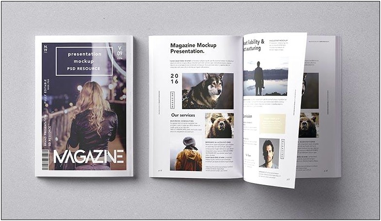 4 Free Psd Magazine Mockup Template