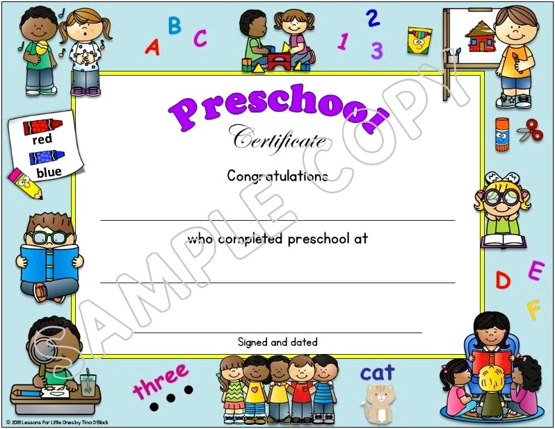 6th Grade Graduation Certificate Template Free