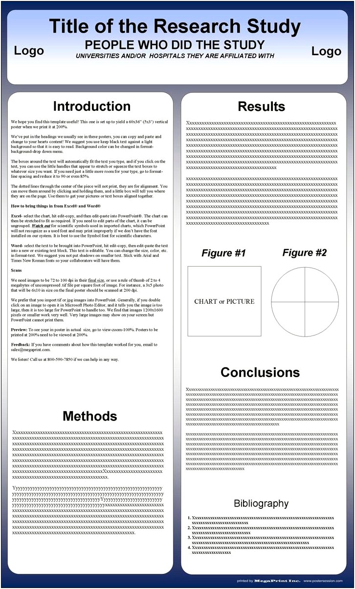 A4 Size Research Poster Templates Free Download