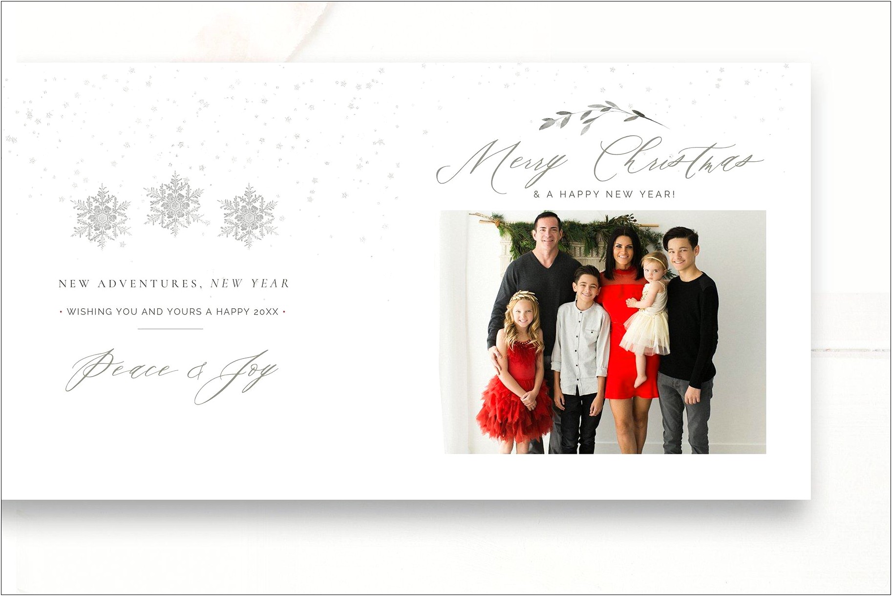 Accordion Christmas Card Psd Templates Free