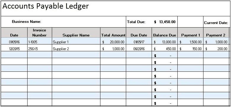 Accounting Working Papers Templates For Free Blank