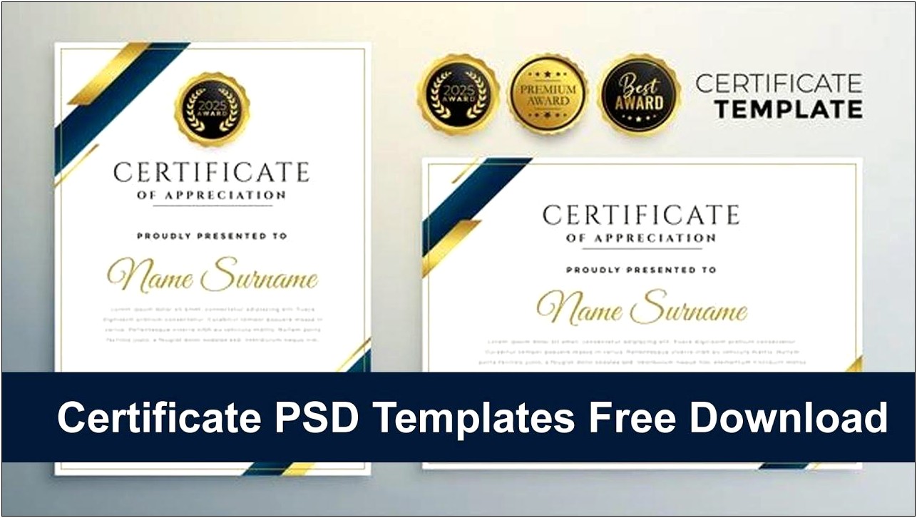 certificate template illustrator free download