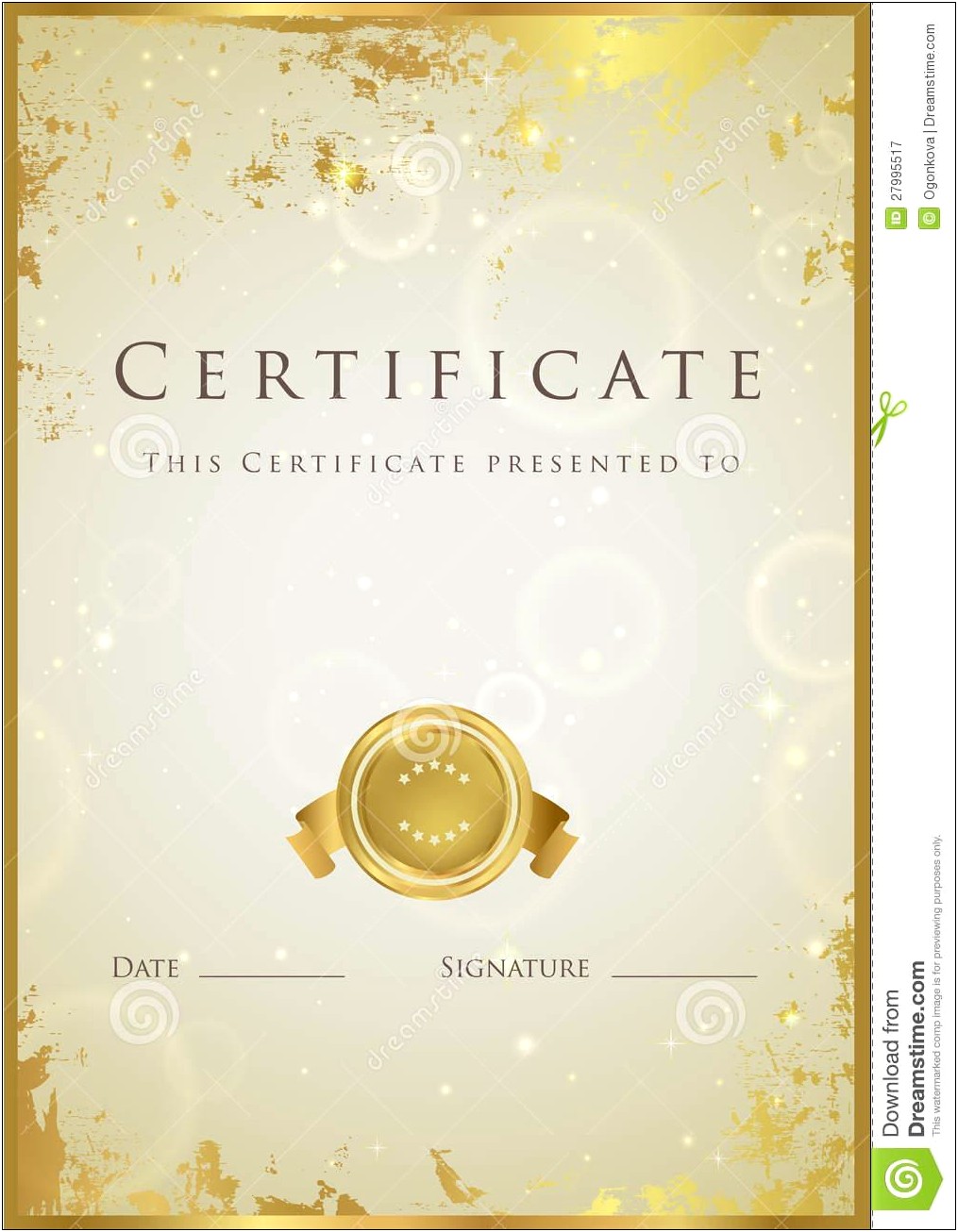 Adobe Illustrator Free Award Certificate Template