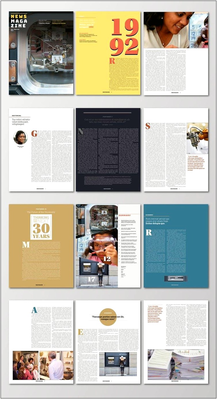 Adobe Indesign Free Template Gallery Downloadable Templates