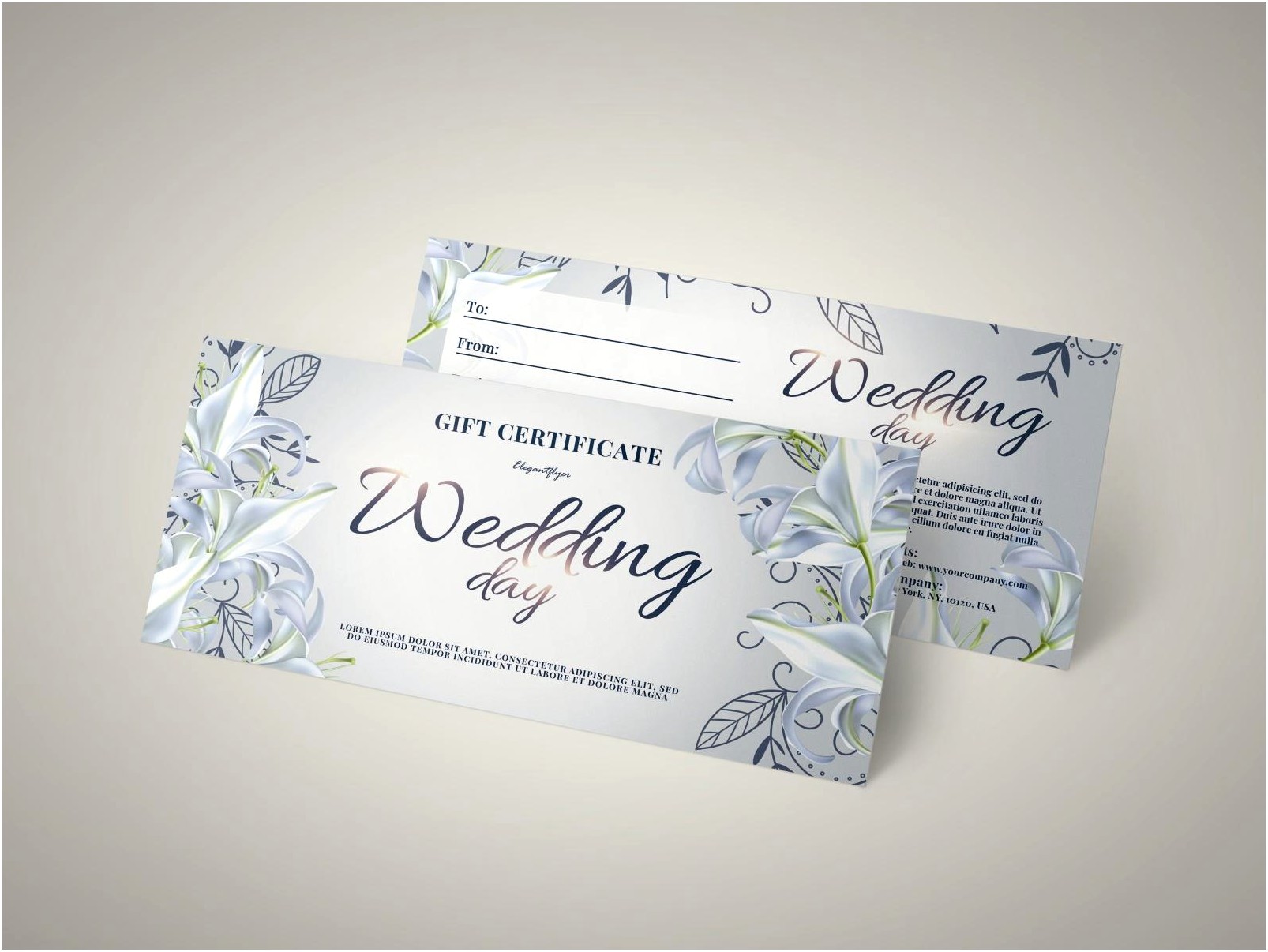 Adobe Indesign Gift Certificate Template Free