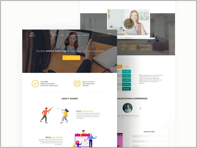 Adobe Xd Landing Page Templates Free