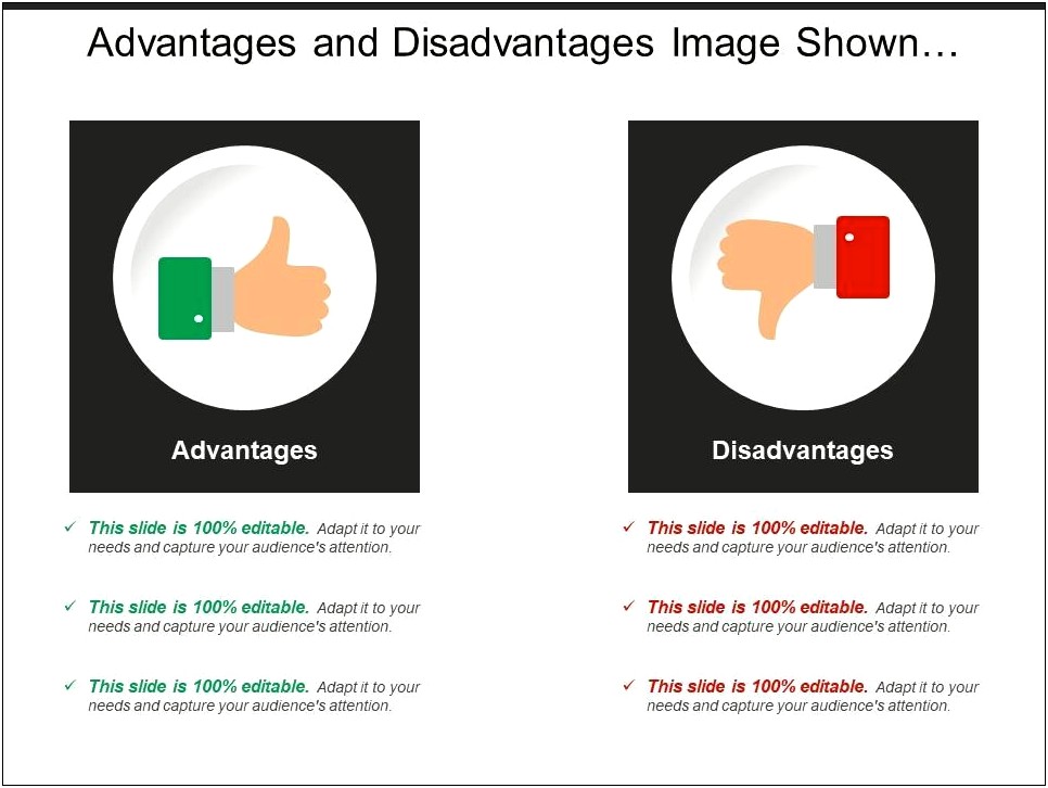 Advantages And Disadvantages Ppt Template Free Download