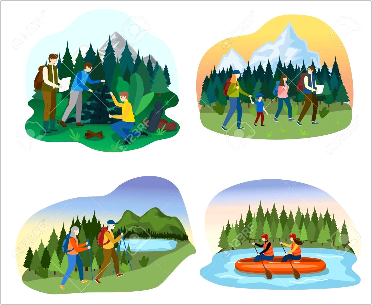 Adventures Outdoor Image Template For Powerpoint For Free