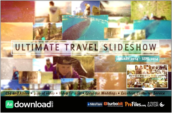 After Effects Travel Slideshow Templates Free Download