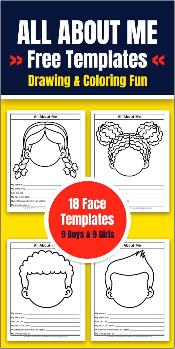 All About Me Template Pdf Free