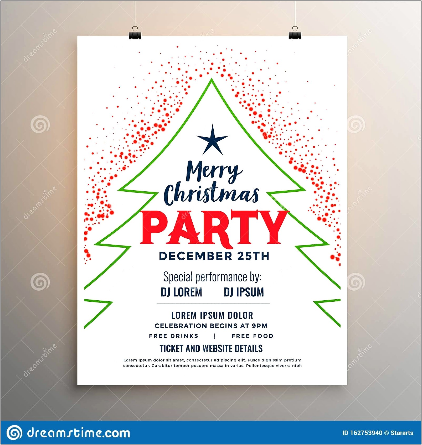 All White Elegant Party Flyer Template Free