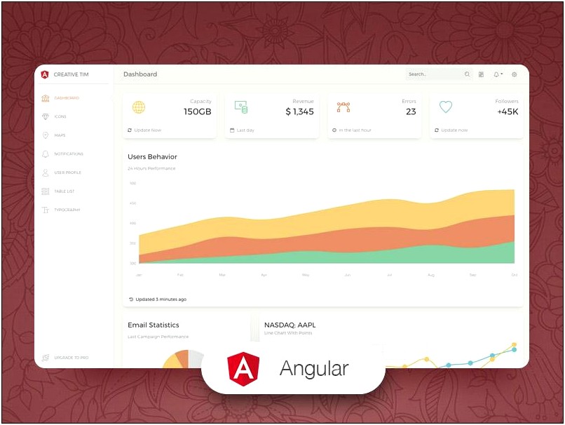 Angle Bootstrap Admin Template Free Download