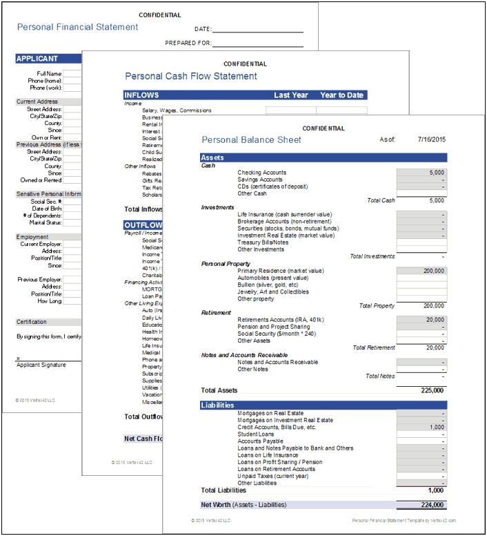 Assets And Liabilities Template Free Download