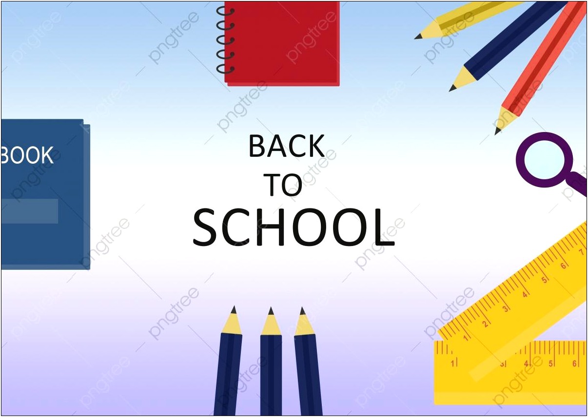 Back To School Background Free Template