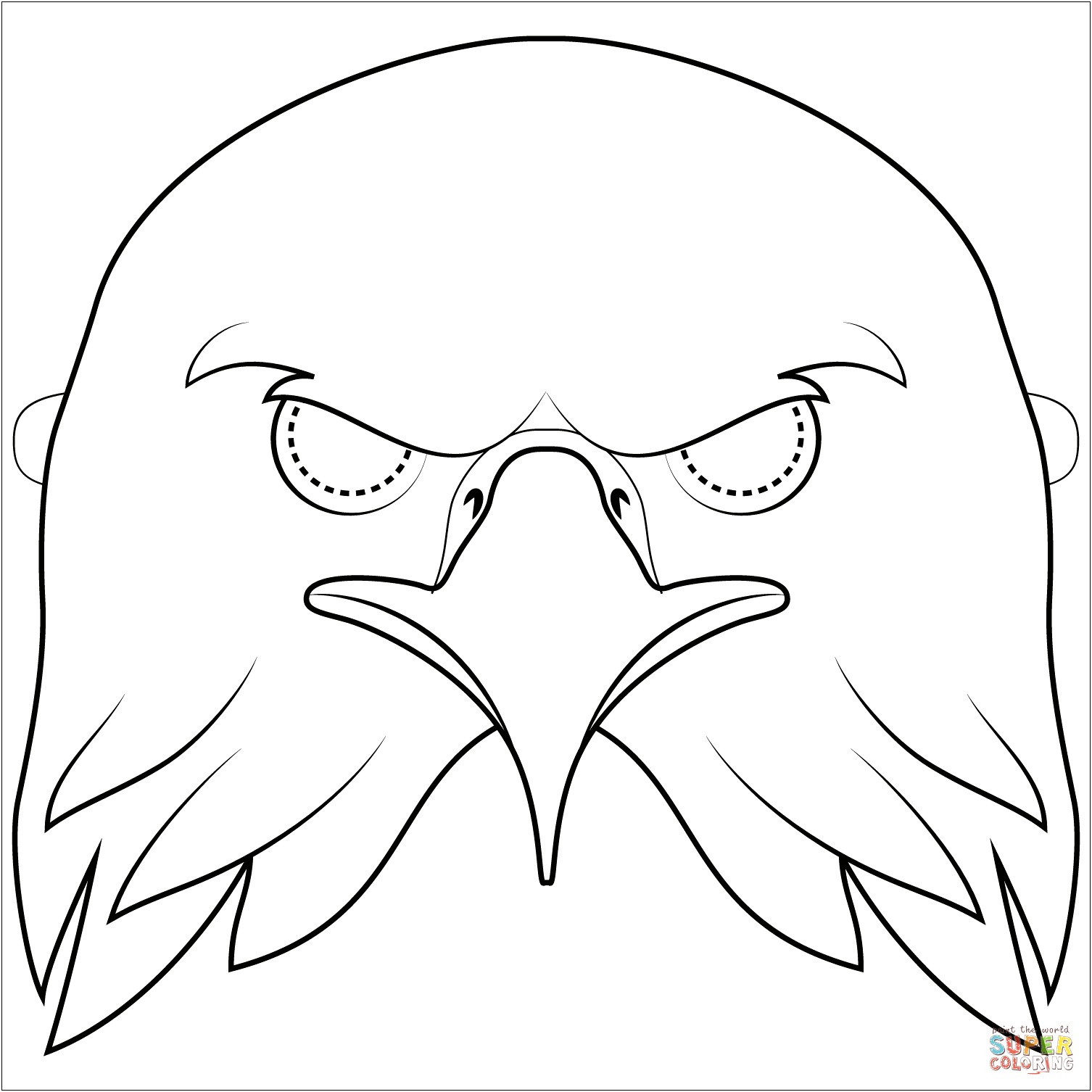 Bald Eagle North American Free Printable Template