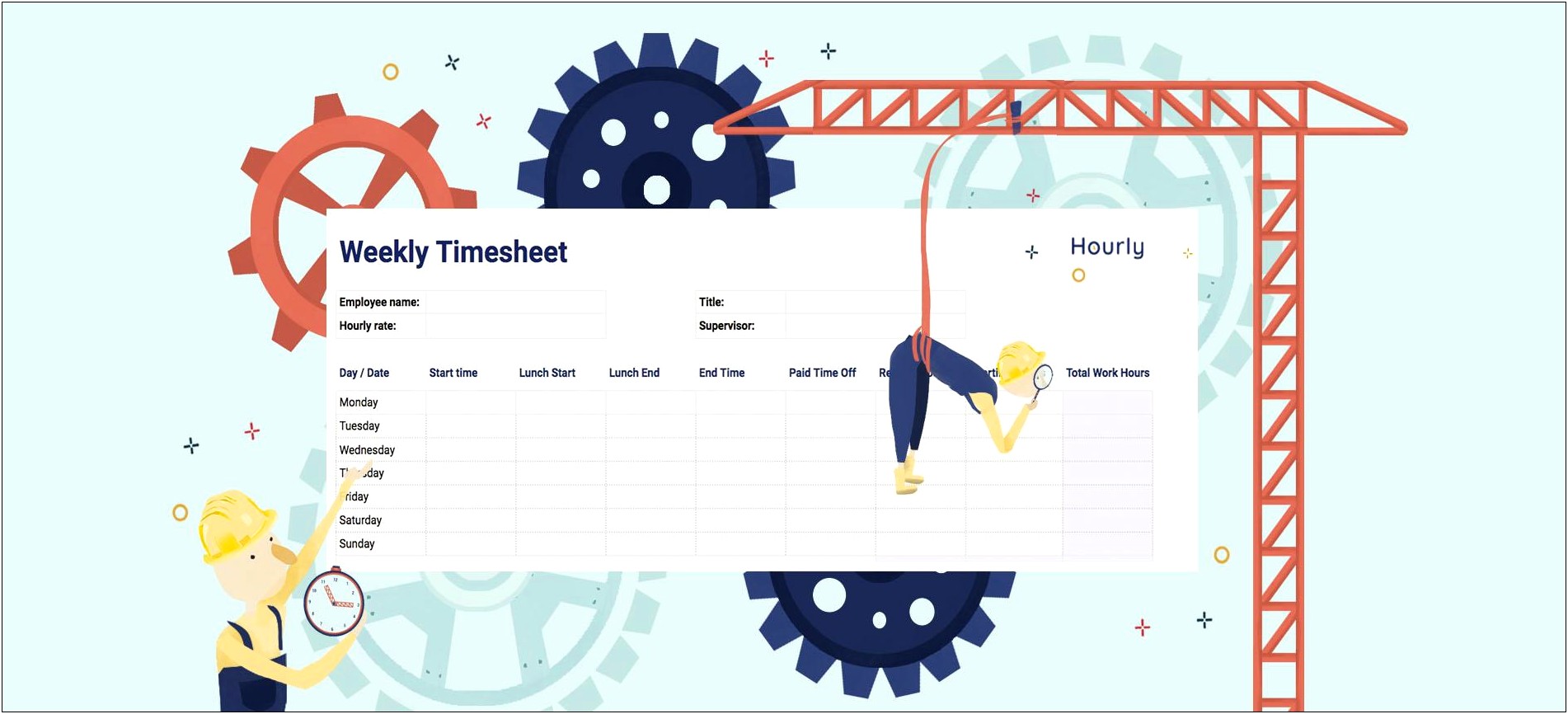 Basic Time Log Chart Template Free