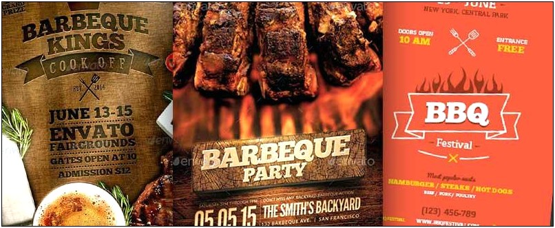 Bbq Cook Off Flyer Template Free