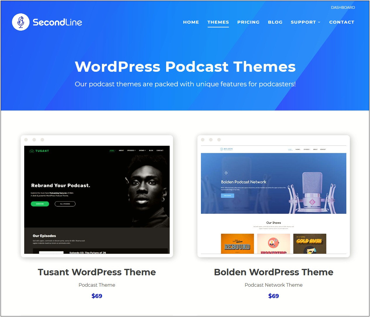 Best Free WordPress Template For Podcast Episodes Page