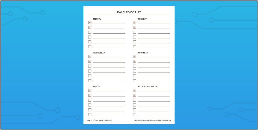 Best To Do List Template Free