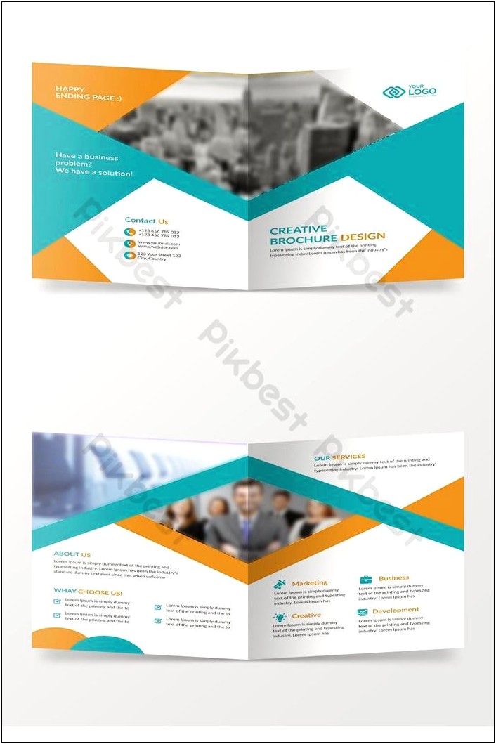 Bi Fold Free Brochure Design Templates