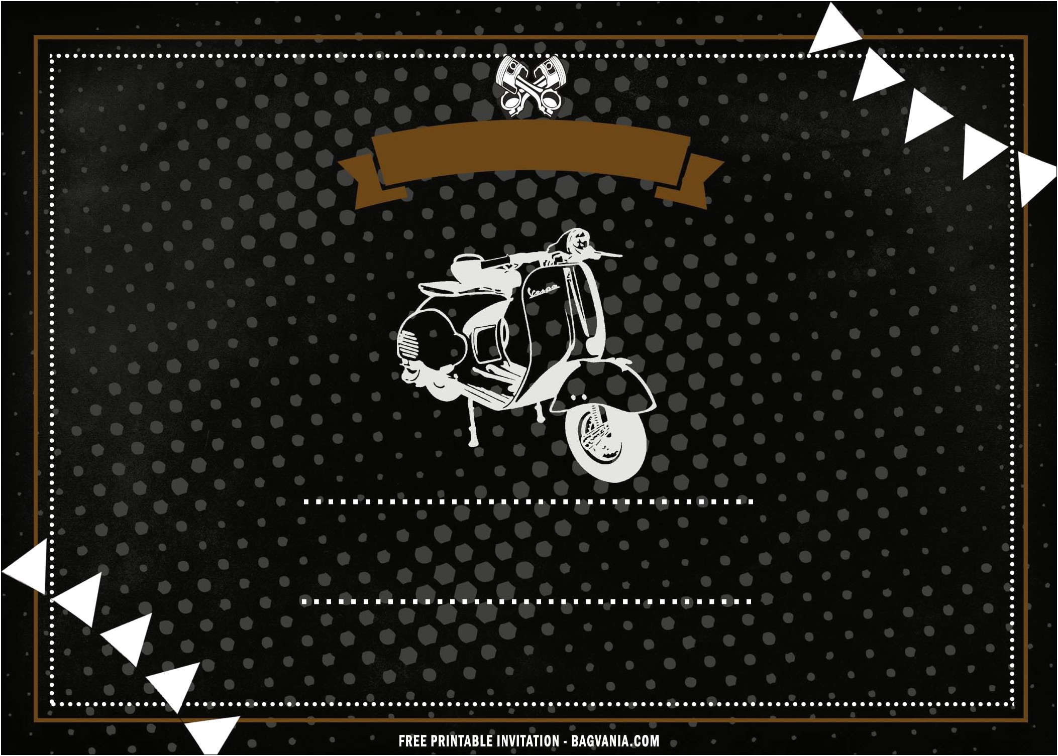 Biker Themed Wedding Invitations Free Template