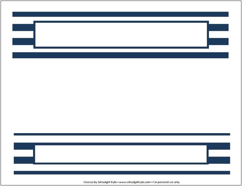 Binder Spine Template 1.5 Inch Free