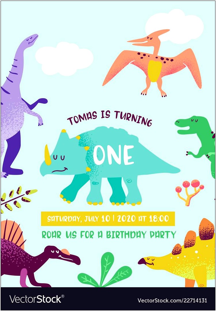 Birthday Card Invitation Free Template Trex