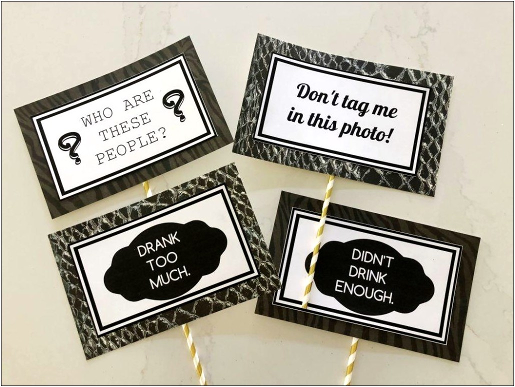 Birthday Photo Booth Props Templates Free