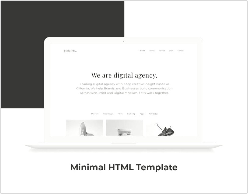 Black And White Free Html Templates