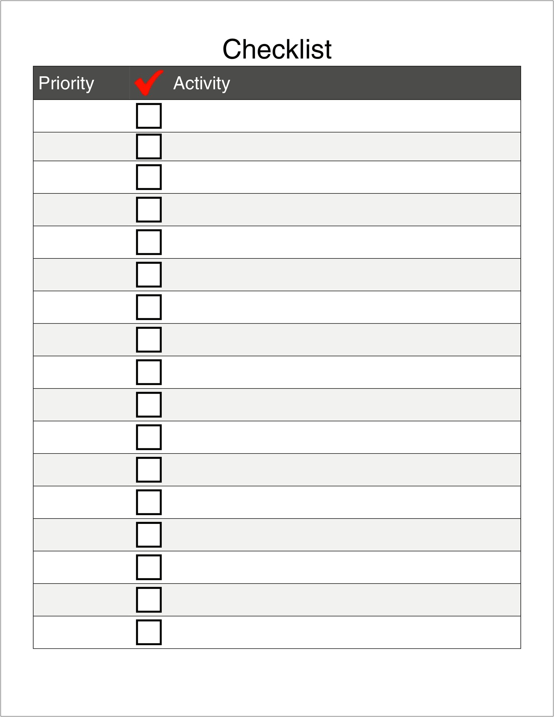 Blank Itemized List Template Free Printable Templates : Resume