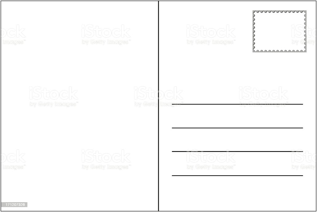 Blank Microsoft Word Postcad Template Free