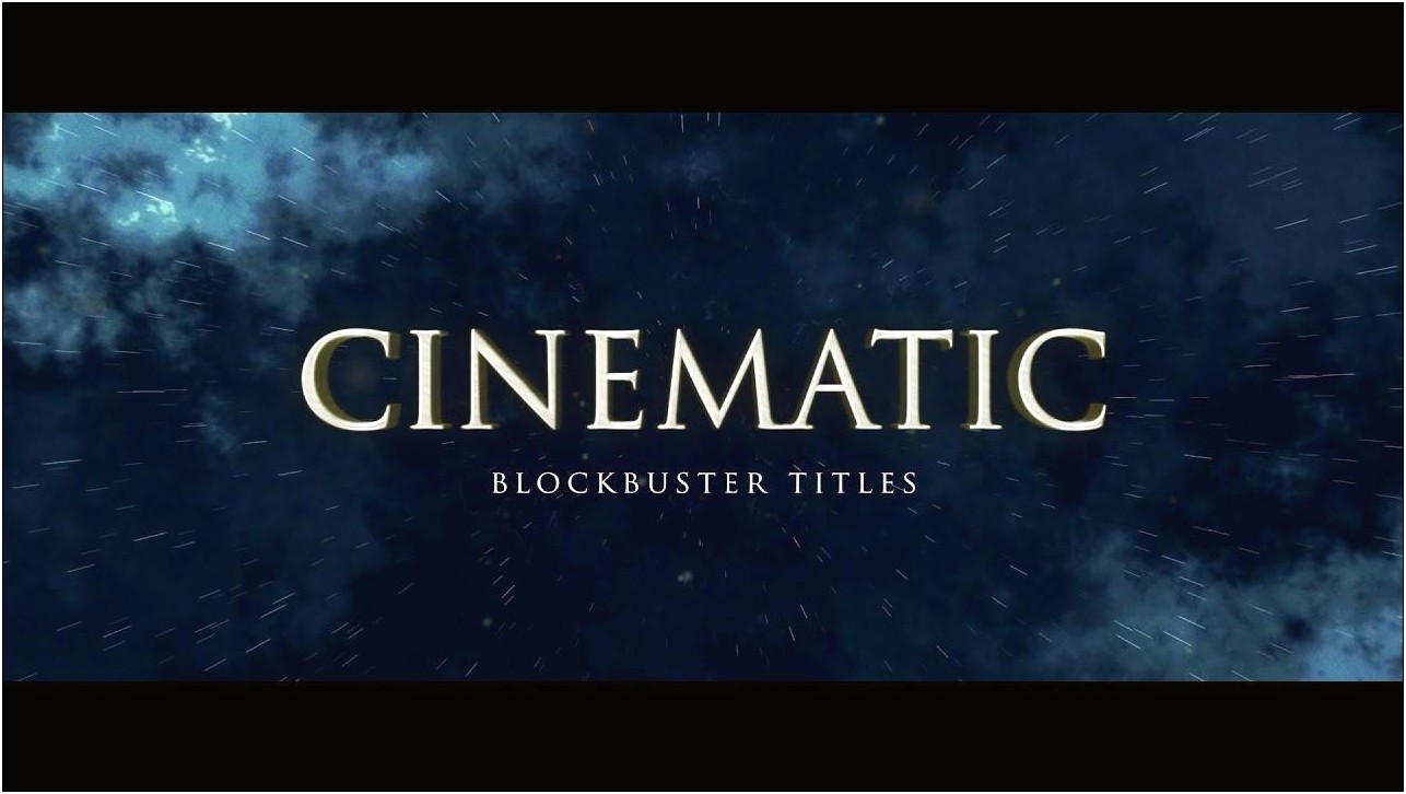 Blockbuster Trailer 12 After Effects Template Free Download