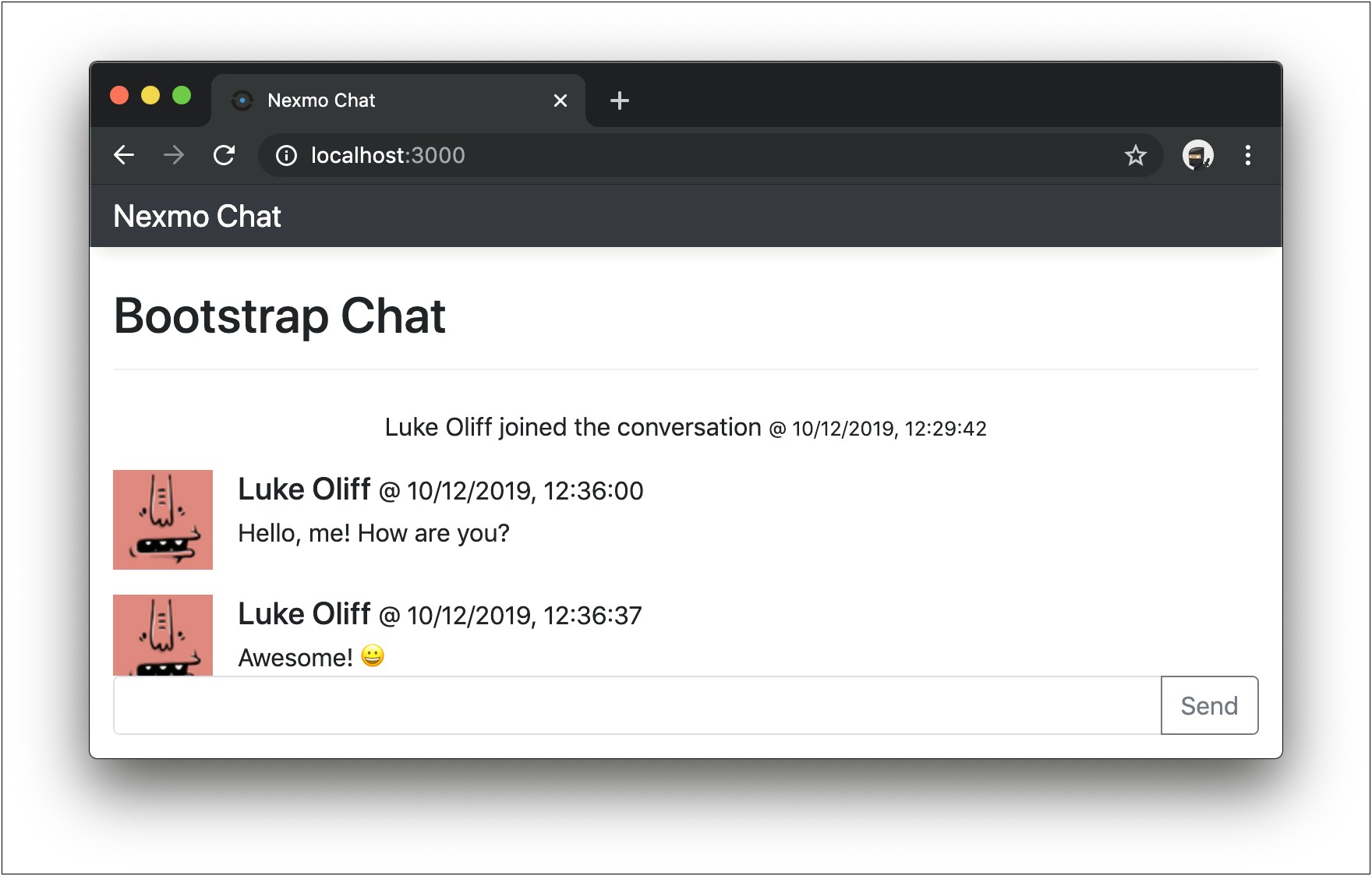 Bootstrap Chat Room Template Free Download