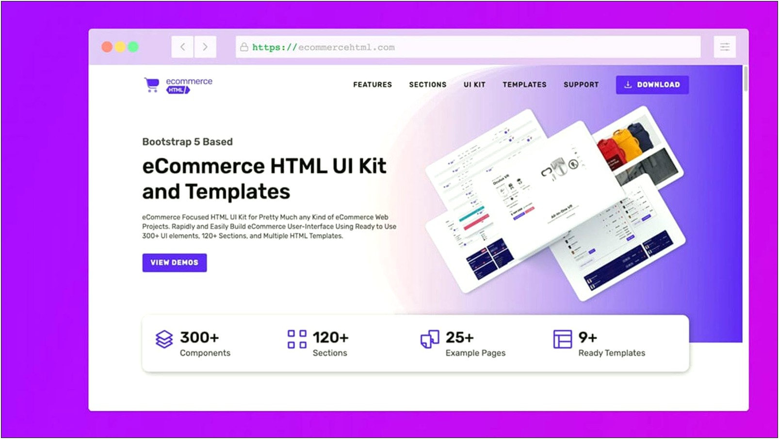 laravel-8-responsive-ecommerce-home-page-template-free-download
