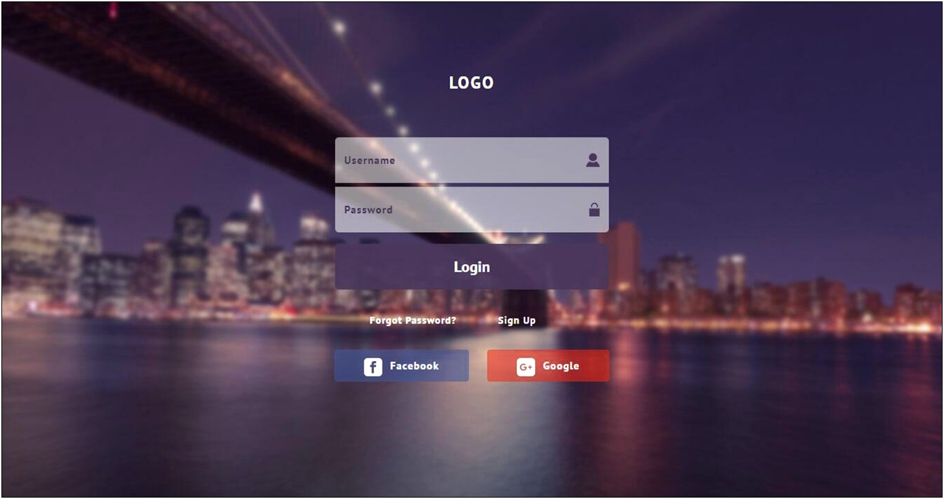 Bootstrap Login Form Template Free Download Templates : Resume