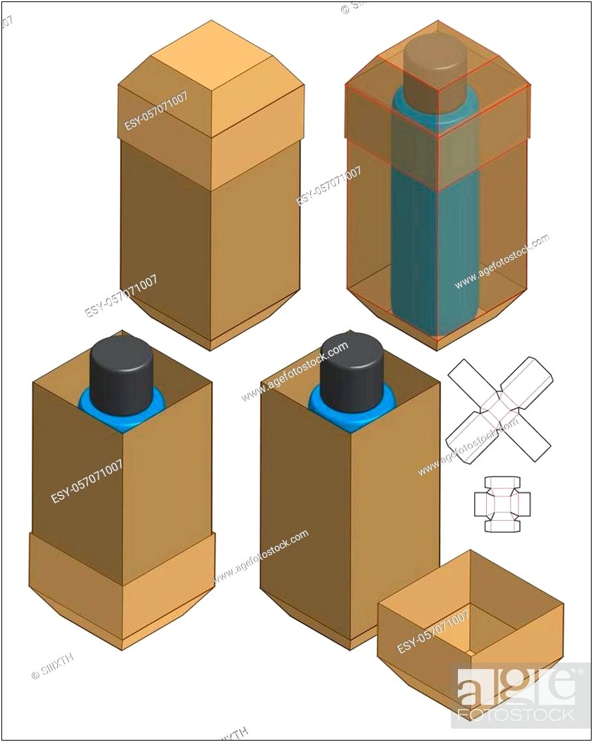 Box Packaging Die Cut Template Design Free