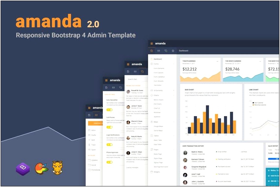 Bracket Plus Admin Template Free Download