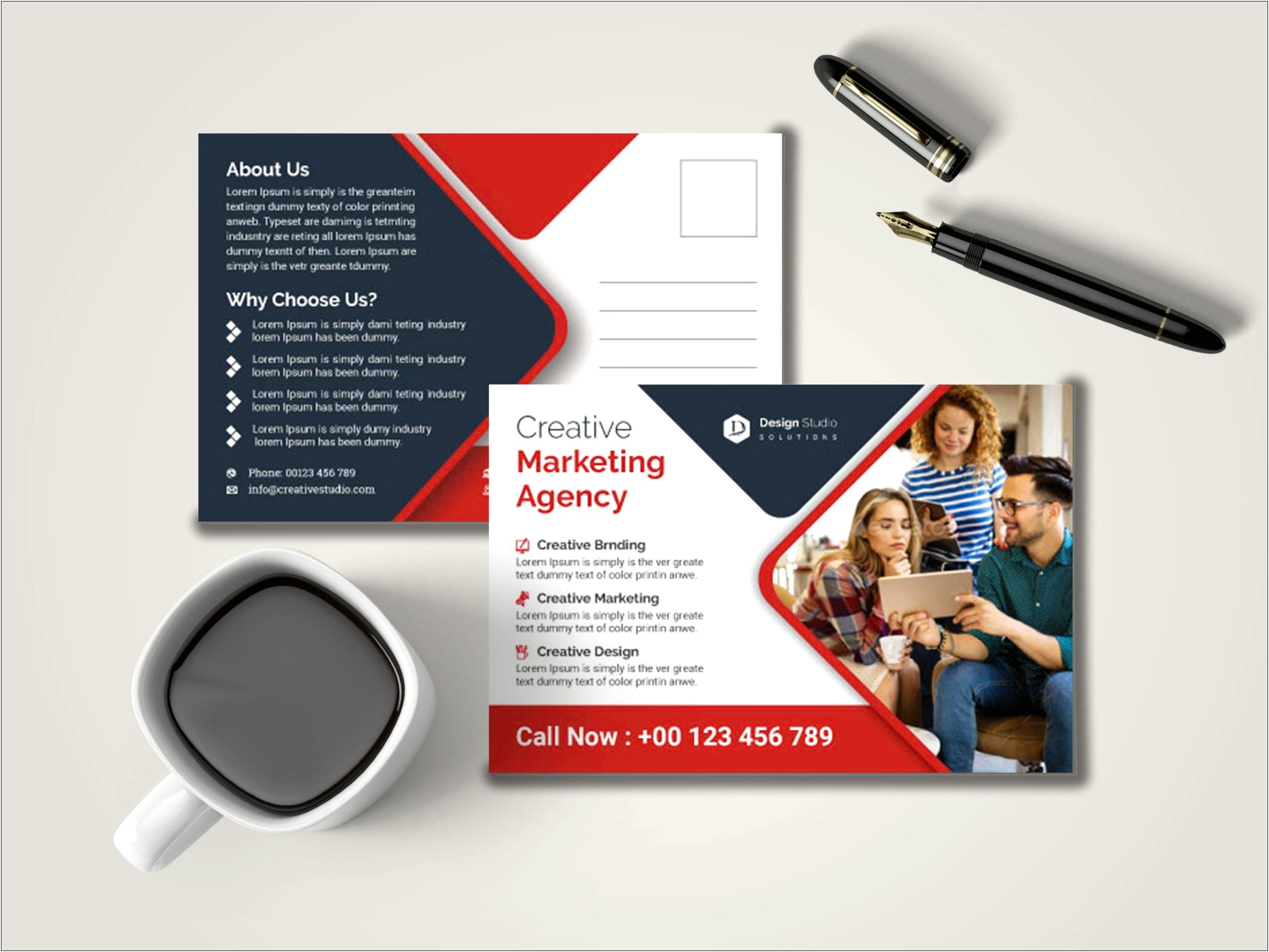 Business Postcard Design Templates Free Download