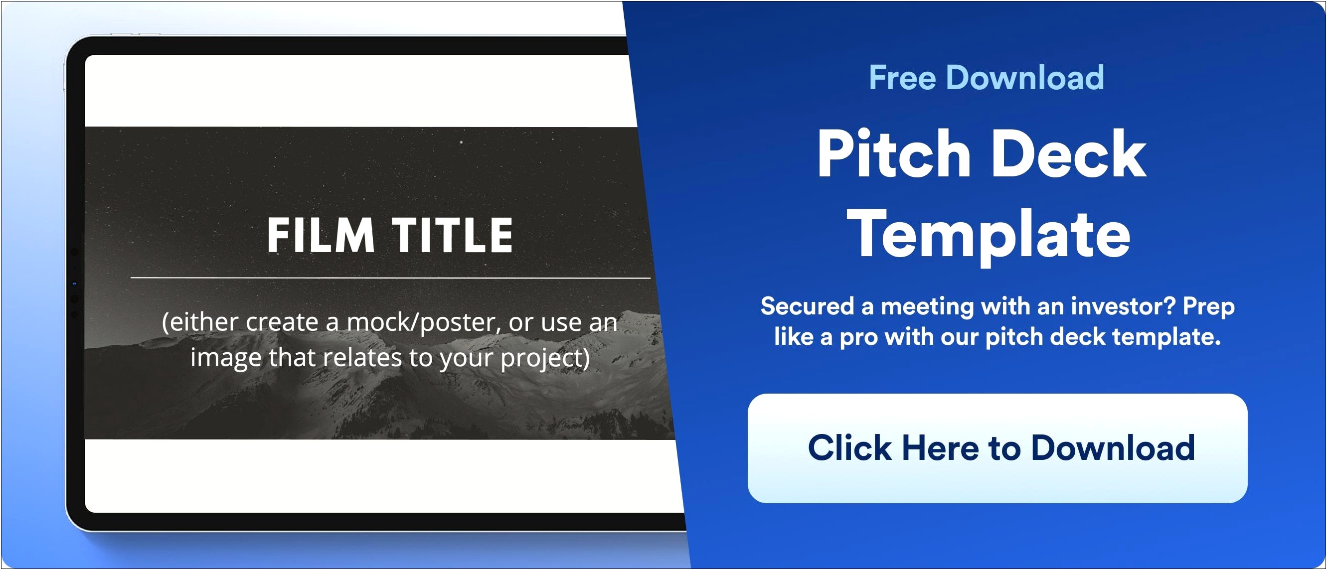 Business Proposal Tv And Movie Investors Template Free