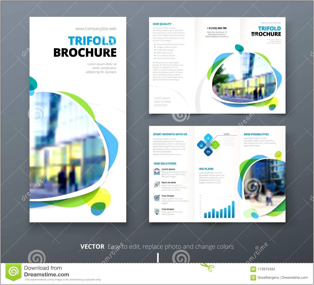 Business Tri Fold Brochure Templates Free