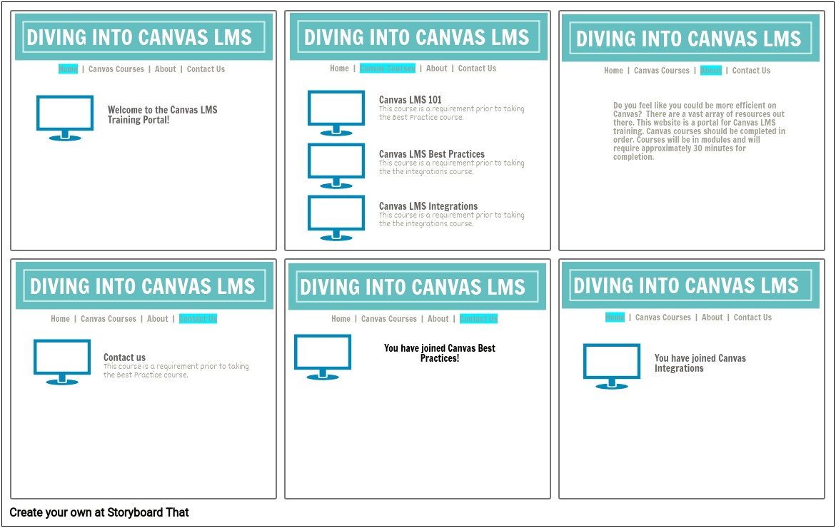 Canvas Lms Home Page Template Free