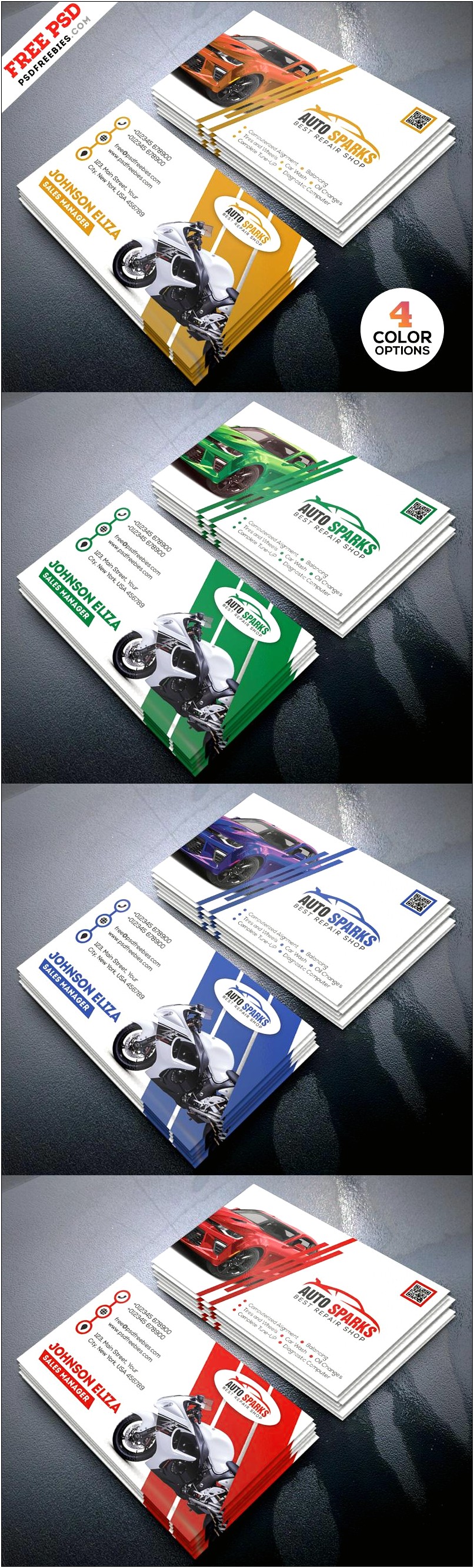 Car Dealer Business Card Template Free Psd