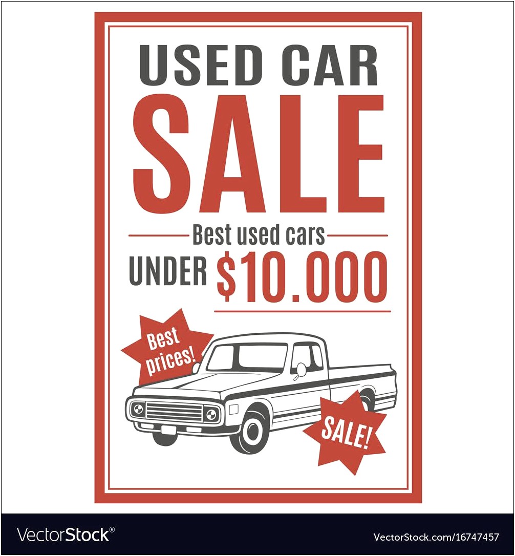 Car For Sale Template Free Uk